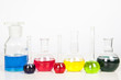Test tube set on a white background