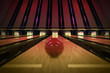 Ten-pin bowling shot.