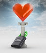 safe your love concept with hearth in heaven
