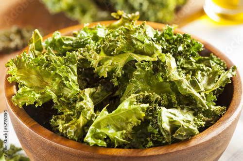 Photo: Homemade Organic Green Kale Chips Homemade Organic Green Kale Chips