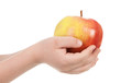 apple in child hand