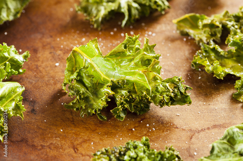 Photo: Homemade Organic Green Kale Chips Homemade Organic Green Kale Chips