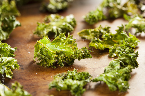 Photo: Homemade Organic Green Kale Chips Homemade Organic Green Kale Chips