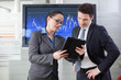 Businesswoman explaining future business plans to her colleague
