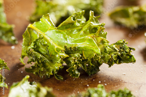 Photo: Homemade Organic Green Kale Chips Homemade Organic Green Kale Chips