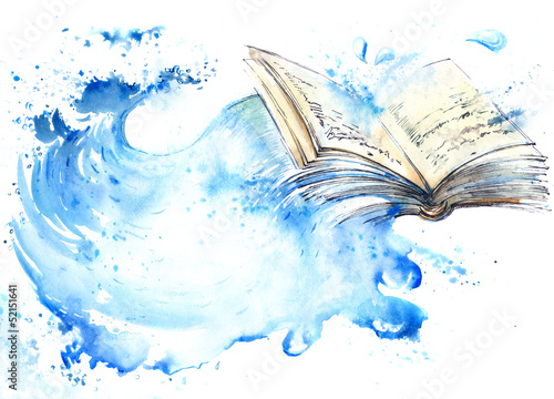 Illustration: water and waves water and waves