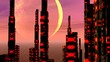 Futuristic city - 3D render