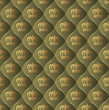 Vector: green background seamless with golden crowns green background seamless with golden crowns