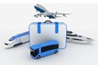 Ilustração : traffic resources with suitcase traffic resources with suitcase