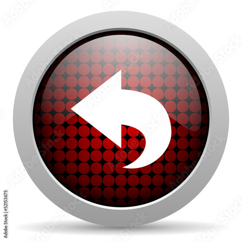 Illustration: back glossy icon back glossy icon