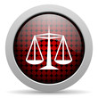 Illustration: justice glossy icon justice glossy icon