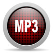 mp3 glossy icon