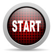 Illustration: start glossy icon start glossy icon