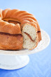 Photo: Oat bran cake with cinnamon, selective focus Oat bran cake with cinnamon, selective focus
