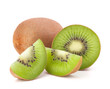 Whole kiwi fruit and his segments