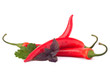 Hot red chili or chilli pepper and aromatic herbs leaves still l