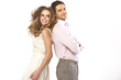 Fabulous young couple in romantic pose