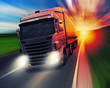 Foto: Truck on highway Truck on highway
