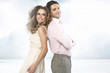 Photo: Cute couple in romantic scenery Cute couple in romantic scenery