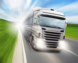 Truck on highway