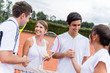 Tennis handshake