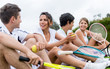 Group of tennis players