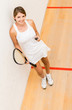 Female squash player