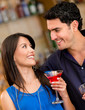 Couple having a drink