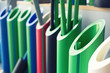 Samples of polymer pipes