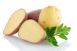 Foto: Red sliced potatoes Red sliced potatoes