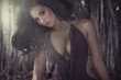 Photo: Charming brunette woman with brilliant body Charming brunette woman with brilliant body