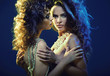 Nude women wearing only jewelery