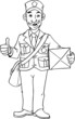 postman hand drawn