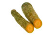 Photo: Yellow Carrot : Jaune Du Doubs Carrot, isolated on white Yellow Carrot : Jaune Du Doubs Carrot, isolated on white
