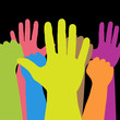 Colorful hands