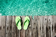 Slippers at jetty