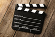Photo: Movie production clapper board Movie production clapper board