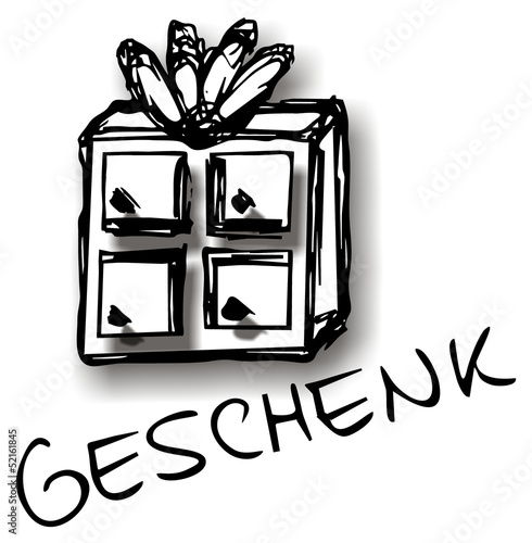 Illustration: Geschenk... Geschenk...