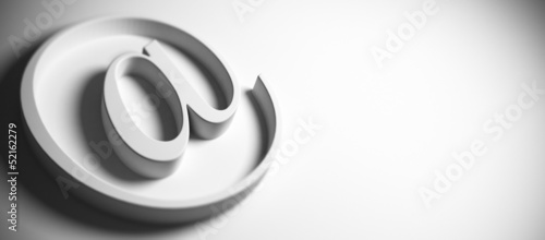 Illustration: At Symbol, Email Address, Internet Communication At Symbol, Email Address, Internet Communication