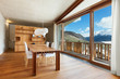 Photo: interior mountain house, dining room interior mountain house, dining room