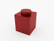 Red toy part of brick