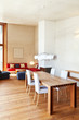 architecture modern design, mountain home, dining table.