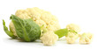Fresh cauliflower isolated on white
