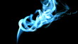 Blue smoke design rising