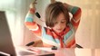 Video: girl listening to the music on her headphones girl listening to the music on her headphones