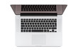 Top view of modern retina laptop.