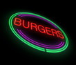 Burgers sign.