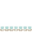 niebieskie tulipany nieskończony poziomy borderie