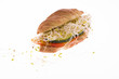 Croissant vegetal con brotes de soja
