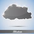 shiny icon in form of Bhutan